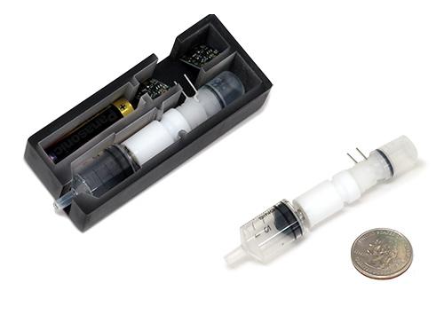 Electro-osmotische Spritzenpumpe Electro-osmotische Spritzenpumpe