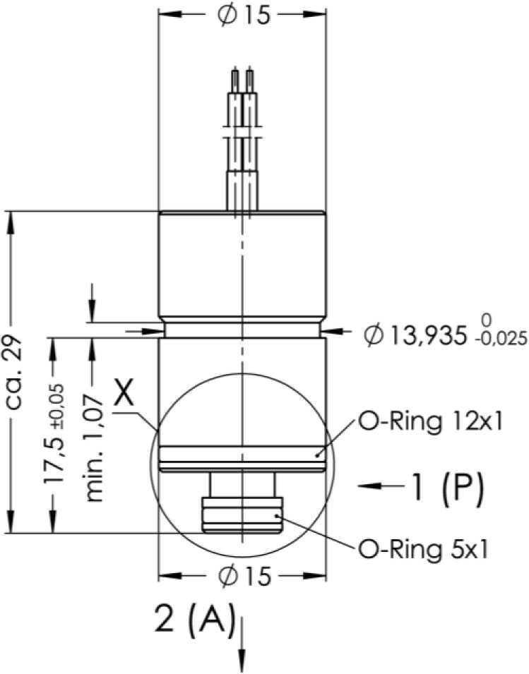 15mm Mikroventil Abmessungen 15mm Mikroventil Abmessungen