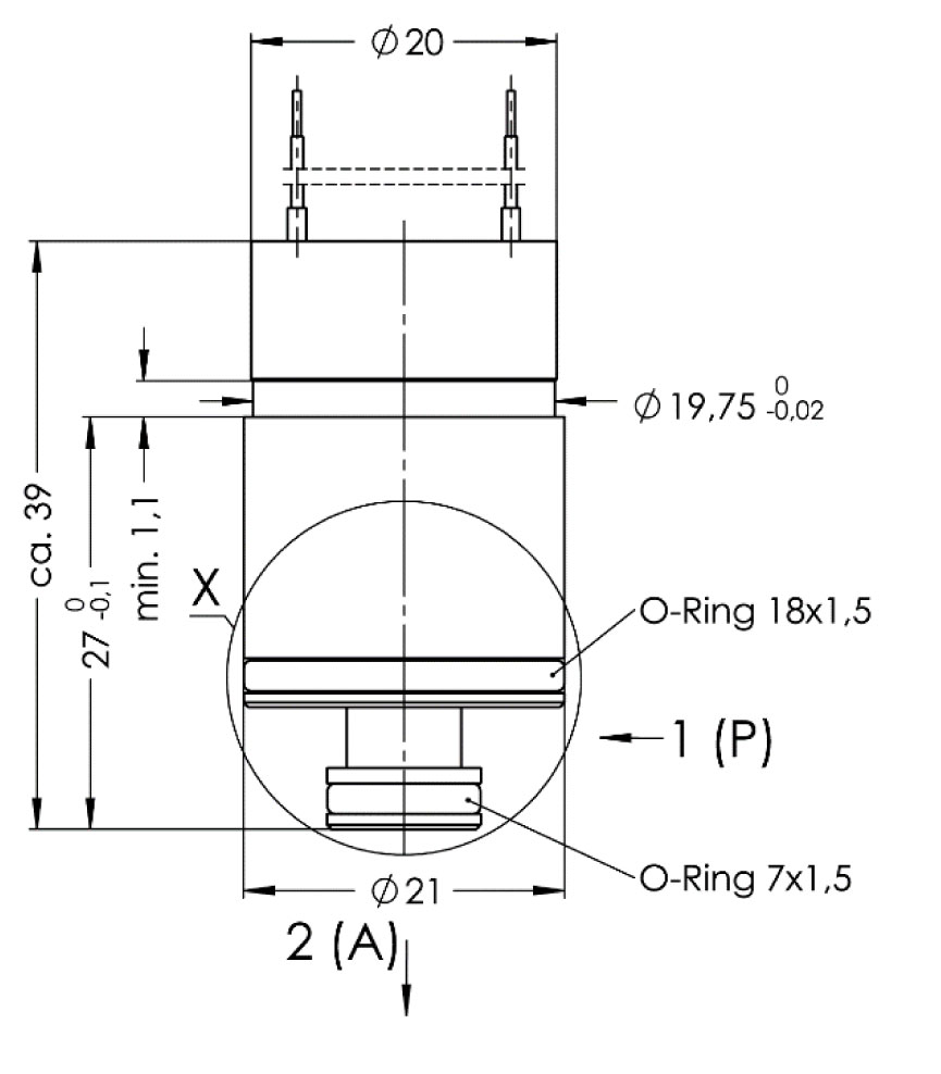 21mm Mikroventil Abmessungen 21mm Mikroventil Abmessungen