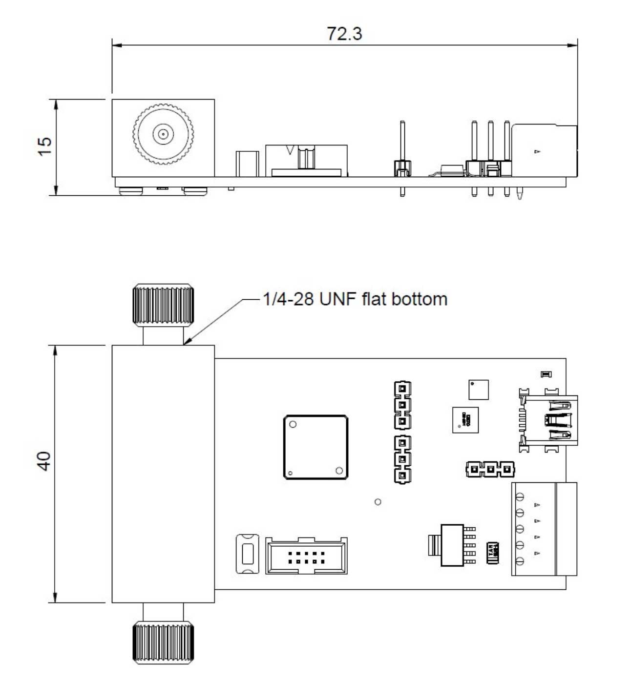 Durchflusssensor Abmessungen Durchflusssensor Abmessungen