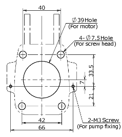 RP-M Befestigungsbohrungen DC-Version