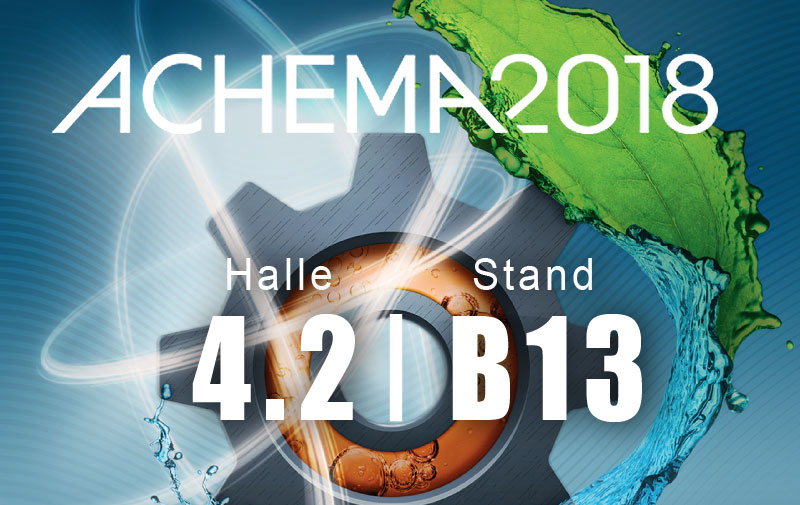 Achema 2018 - 11. - 15. Juni in Frankfurt Achema 2018 - 11. - 15. Juni in Frankfurt